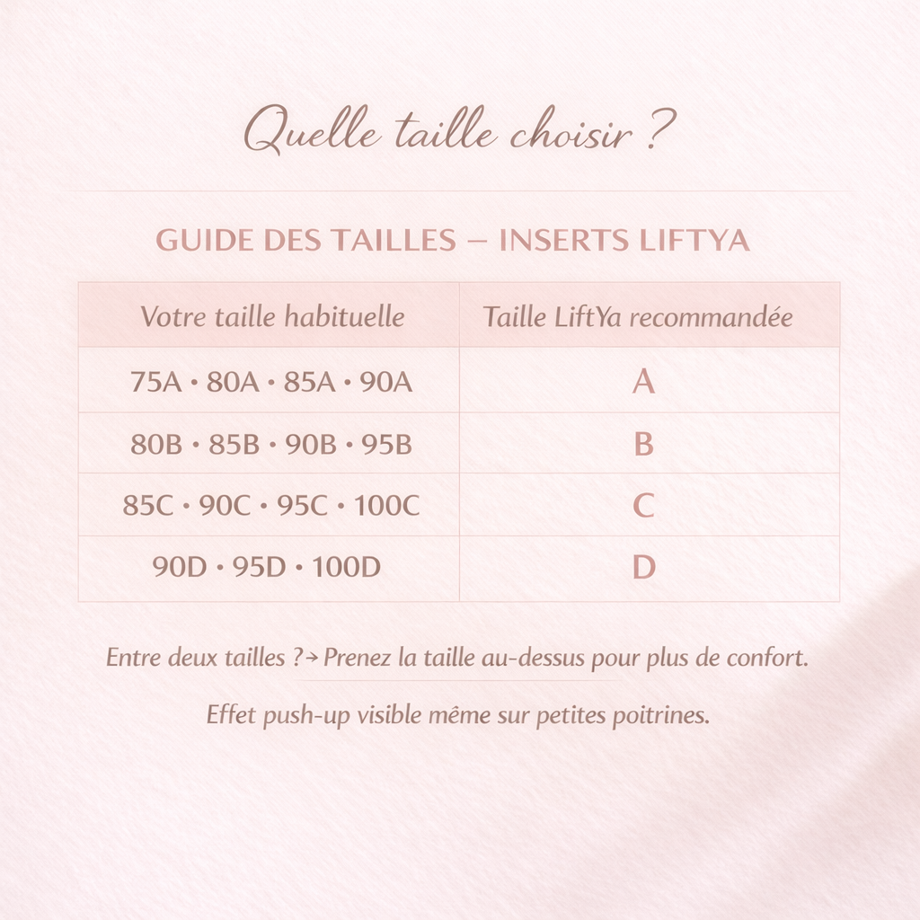 Inserts Collants Push-up Réutilisable