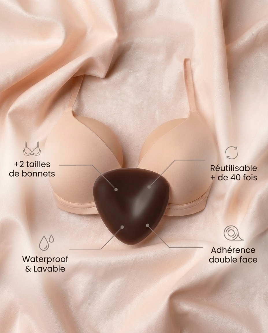 Les Inserts LiftYa — +2 de tailles de Bonnet, Sans Soutien-Gorge